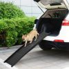 vidaXL Folding Dog Ramp Black 60.2"x15.7"x4.9" Plastic