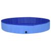 vidaXL Foldable Dog Swimming Pool Blue 118.1"x15.7" PVC