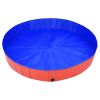 vidaXL Foldable Dog Swimming Pool Red 78.7"x11.8" PVC