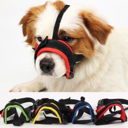 Anti-Bite And Anti-Barking Pet Muzzle With Adjustable Dog Muzzle (Color: Red)