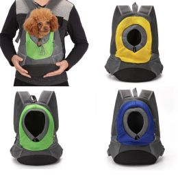 Pet Carriers Comfortable Carrying for Small Cats Dogs Backpack Travel Breathable Mesh Bag Durable Pet Dog Carrier Bag (Color: yellow)