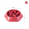 Pet Dog Bowl Dog Slow Feeder Bowl Puppy Cat Slow Eating Dish Bowl Anti-Gulping Food Plate Feeding Dog Cat Food Bowl Pet Supplies