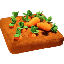 Dog Carrot Plush Toy Vegetable Chew Toy Plucking Radish Plush Toys (size: L)