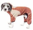 Pet Life Active 'Fur-Breeze' Heathered Performance 4-Way Stretch Two-Toned Full Bodied Hoodie