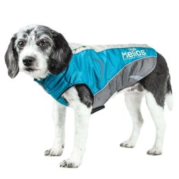 Helios Altitude-Mountaineer Wrap-Velcro Protective Waterproof Dog Coat w/ Blackshark technology (size: large)