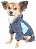 Pet Life Active 'Fur-Breeze' Heathered Performance 4-Way Stretch Two-Toned Full Bodied Hoodie