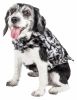 Pet Life Luxe 'Paw Dropping' Designer Gray-Scale Tiger Pattern Mink Fur Dog Coat Jacket