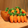 Dog Carrot Plush Toy Vegetable Chew Toy Plucking Radish Plush Toys