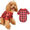 Warm Fleece Dog Clothing Classic Plaid Patchwork Dog and Cat Hoodies