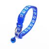 New Cute Bell Collar For Cats Dog Collar Teddy Bomei Dog Cartoon Funny Footprint Collars Leads Cat Accessories Animal Goods